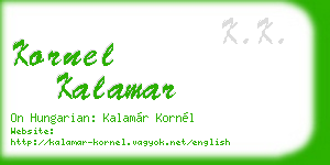 kornel kalamar business card